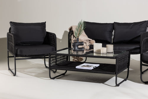 Rebellenclub Loungeset Hibis - Zwart - vtwonen shop