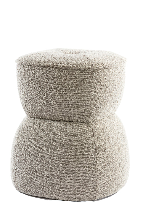 Light & Living poef LEYLA - Ø40x46cm - bruin - vtwonen shop