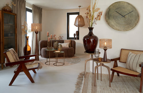 Light & Living klok CERVINO - 74x2x74cm - brons