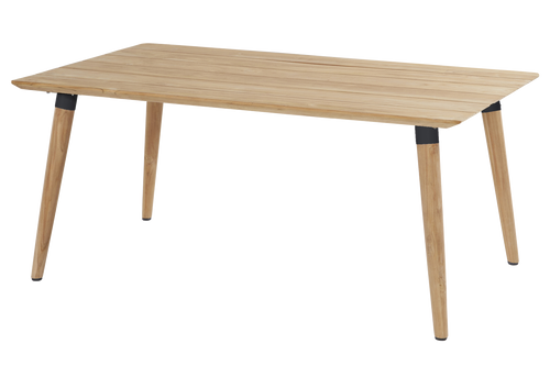 Hartman Tuintafel Sophie Studio - Naturel/Zwart Teakhout - 170x100x76cm