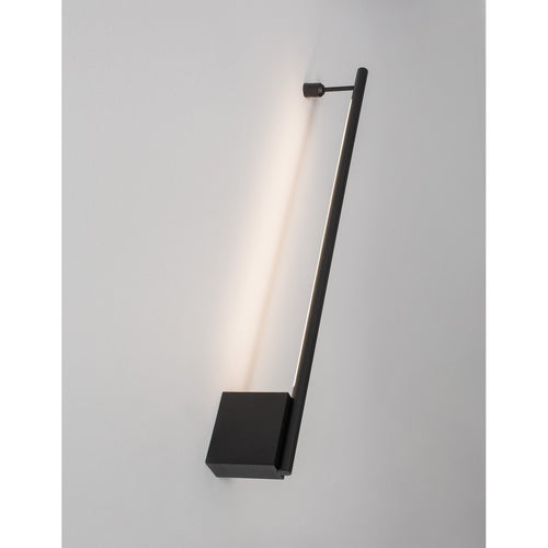 Merano Alexandria 60cm Geïntegreerde LED Wandlamp Sandy Zwart Aluminium LED 10W 366Lm 3000K