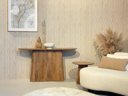 Livingfurn wandtafel Salvator - 140cm - bruin