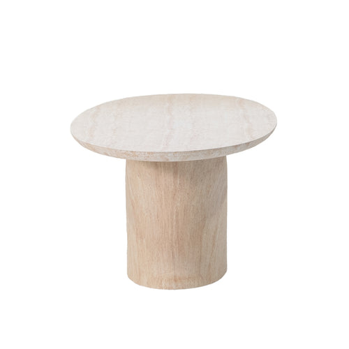 Giga Meubel Eettafel Myrna - Ovaal - Travertinlook - 200cm - vtwonen shop