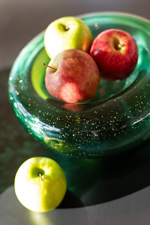 J-Line sierschaal Carol - glas - groen - small