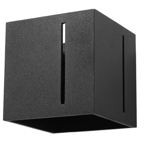 Sollux Lighting Wandlamp PIXAR zwart - 10x12x10cm