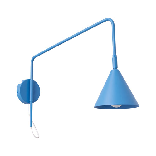 Sollux Lighting Wandlamp NOX 1 lichtblauw met schakelaar - 14x61x30cm