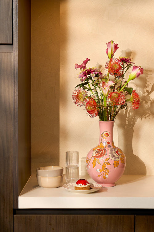 Mica Decorations Eloise Vaas - H36 x Ø22 cm - Keramiek - Roze - vtwonen shop