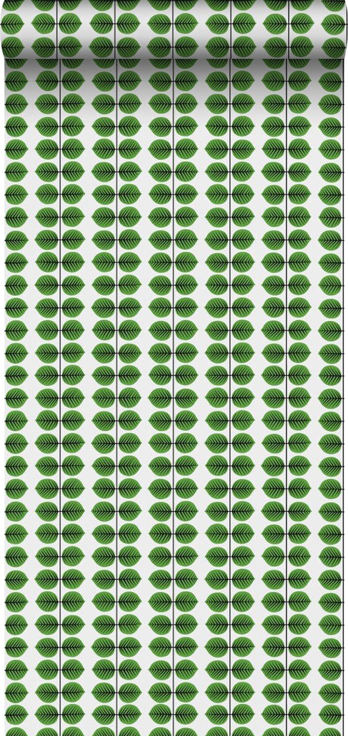Borastapeter behang bladeren groen - 53 cm x 10.05 m - 660679 - vtwonen shop