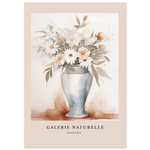 Artfulprints Poster Bloemen in vaas 3   - 30x40 cm - Meerkleurig