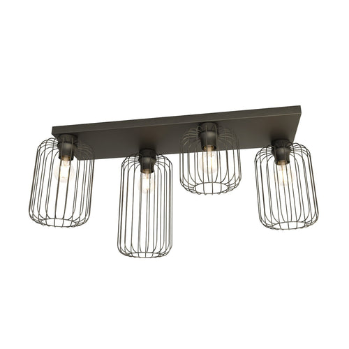 Emibig plafondlamp Barn - 4 lichts - 70  x 35   cm - zwart - vtwonen shop