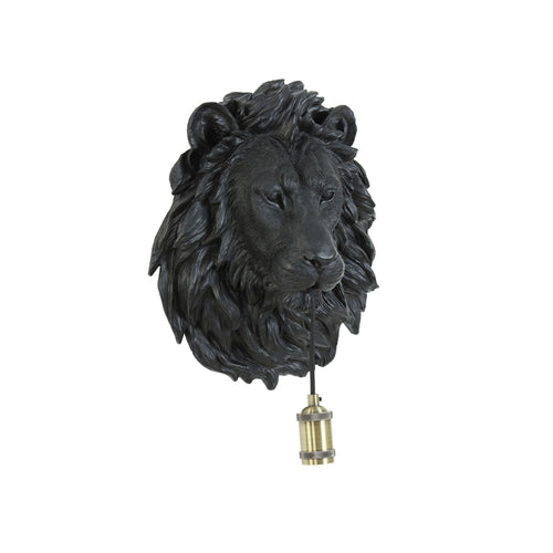 Light & Living wandlamp Lion - zwart - 33.5x19x40.5cm - vtwonen shop