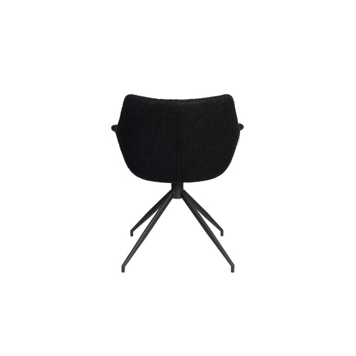 Zuiver Doulton Swivel Eetkamerstoelen armleuning Zwart - Set van 2 - vtwonen shop