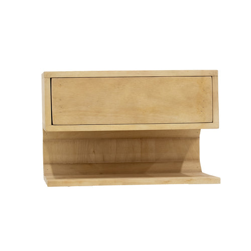 Giga Meubel Zwevend Nachtkastje Malma - Naturel - Mangohout - 45x30x30cm - vtwonen shop