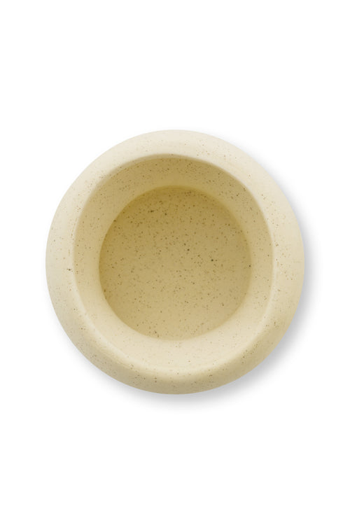 vtwonen - Waxinelichthouders Organic - Keramiek - Naturel - 9 x 5.5 cm - Set van 2