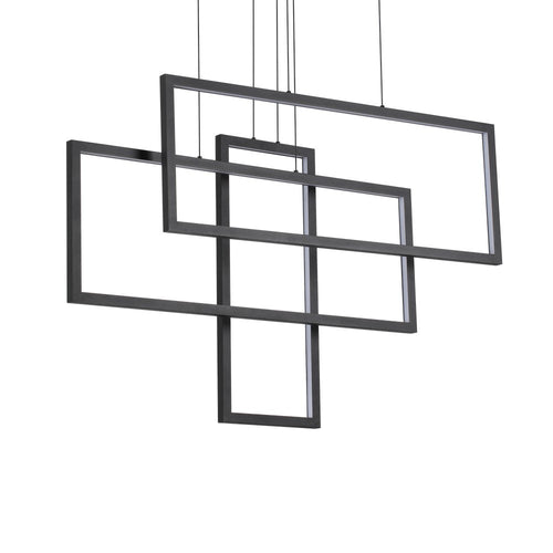 LED decoratieve geïntegreerde hanglamp zwart, 93000K