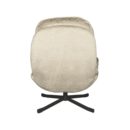 LABEL51 Fauteuil Noel - Zand - Draaibaar - 80x66x57cm