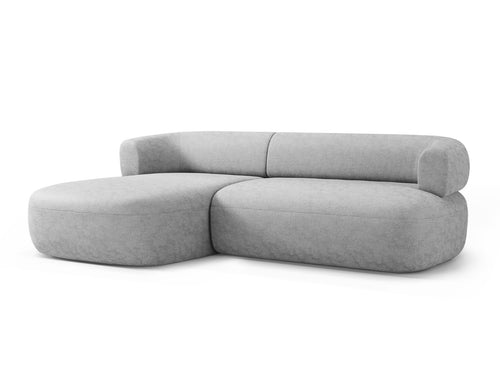 Micadoni linker hoekbank Jenny 5-zits, chenille geld - 145x225x73cm