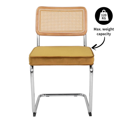 Kick buisframe stoel Kai - Goud - vtwonen shop