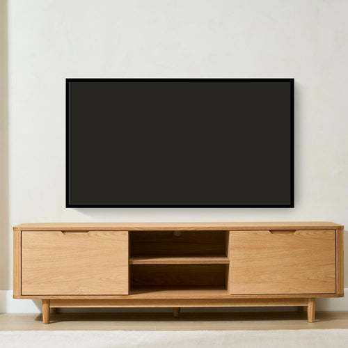 Furnhouse tv-meubel Nyborg - Natuurlijk eikenhout - MDF, Eikenfineer - 45x180x52