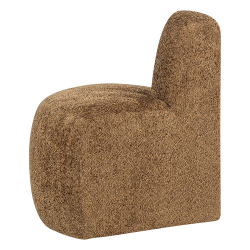 WOOOD eetbank hoek rond rugleuning Mojo Base - Wollig - H.geel - 83x76x76