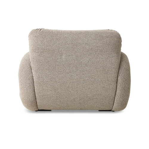 HKLIVING fauteuil Arc lounge – sneak beige – frame sand