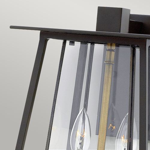 Elstead Walker - 2 Lichte Grote Buitenwandlantaarn Brons IP44, E14