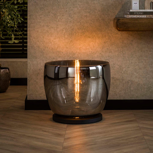 Giga Meubel Vloerlamp Up XXL - Smoke Glas - 1-Lichts - 48x48x41cm - vtwonen shop