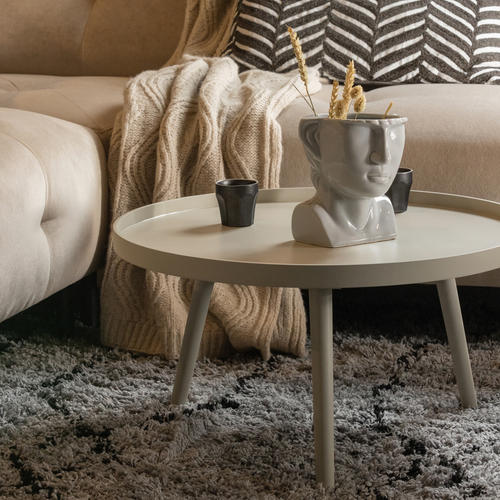WOOOD bijzettafel L Mesa - Hout - Antique Beige - 34x60x60