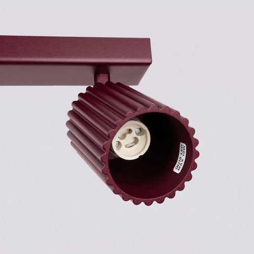 Sollux Lighting Plafondlamp KARBON 4L bordeaux - 81x6,5x16,5cm