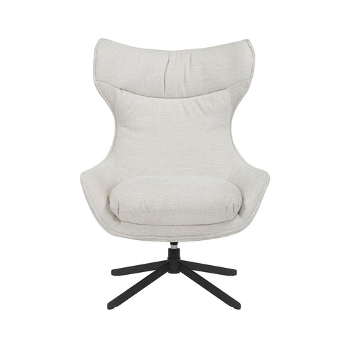 Starfurn Fauteuil Olivia - Off White Stof - 77x85x108cm