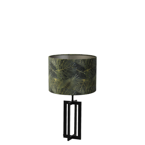 Light & Living tafellamp Mace/Amazone - zwart, donkergroen - 30x30x56cm - vtwonen shop