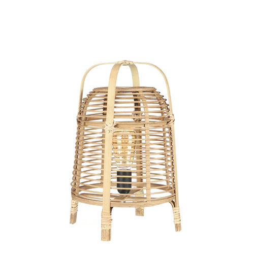 Mica Decorations Page Tafellamp - H41 x Ø27 cm - Bamboe - Lichtbruin - vtwonen shop