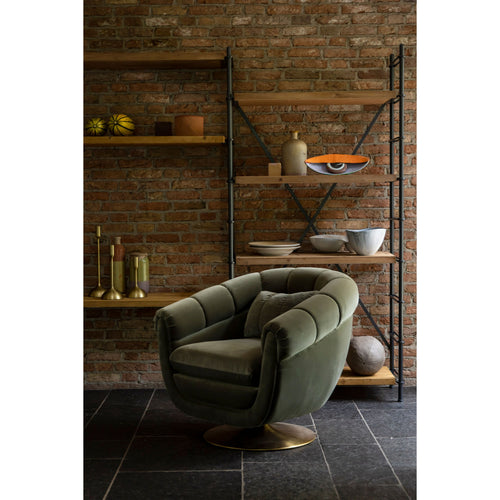 Dutchbone Iron Opbergkast/ Stellingkast Hout/ Metaal Bruin