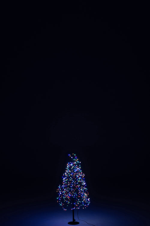 J-Line decoratie Boom Multicolor - ijzer - zwart - small - LED lichtjes - vtwonen shop