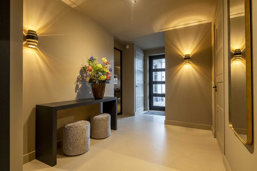 Artdelight wandlamp Rolls - 2 lichts - 13  x 22   cm - zwart goud - vtwonen shop