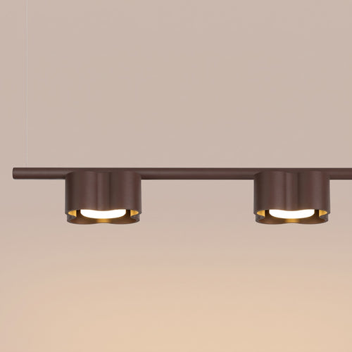 Sollux Lighting Kroonluchter OVIO 4 bruin Gx53 - 122x12x208cm