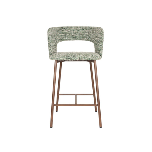 Housecraft Living Chelsea Barkrukken rugleuning 67 cm Groen - Set van 2