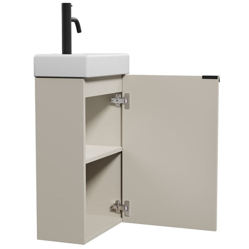 Badplaats Toiletmeubel Apollo 40 x 22 cm – Beige – Fonteinmeubel met Wastafel