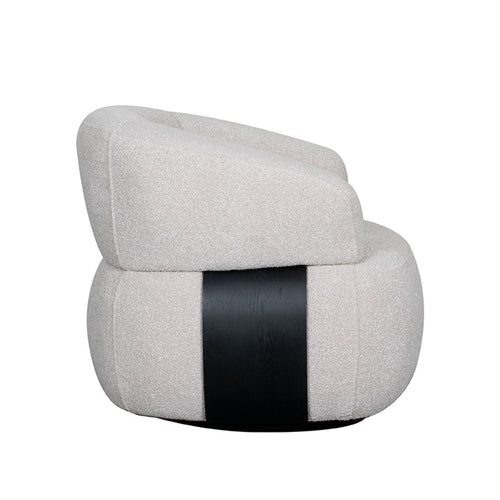 LABEL51 Fauteuil Valenza - Naturel/Zwart - Draaibaar - vtwonen shop