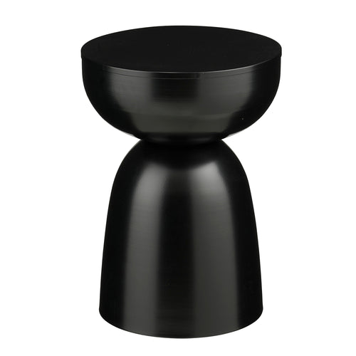 Mica Decorations Elliot Bijzettafel - Bijzettafel Rond H45 x Ø32 cm - Bijzettafeltje voor Woonkamer of Slaapkamer - Ideaal als Plantentafeltje - IJzer