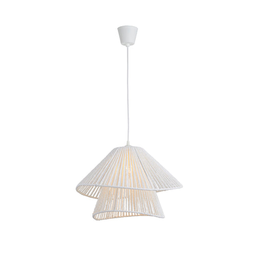 Hanglamp Rotan Wit Ø35 cm - Pendra