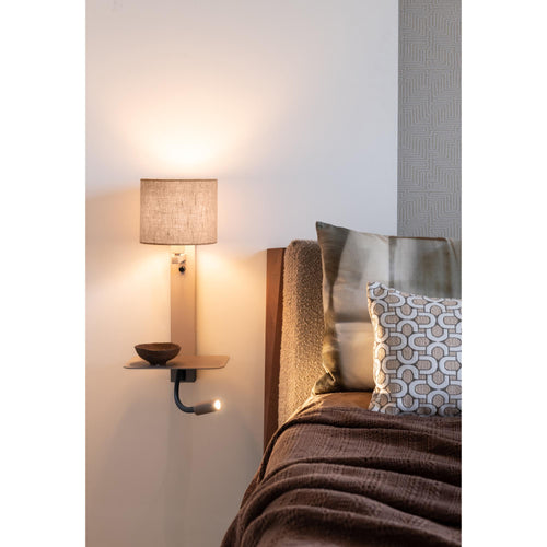 it's about RoMi wandlamp Florence - bruin - 24x24x52cm - vtwonen shop