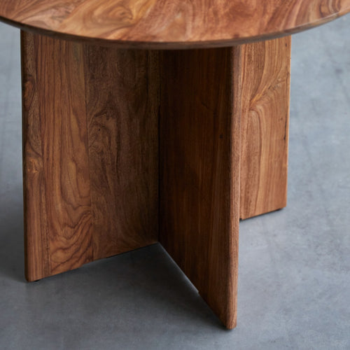 Tikamoon Ronde tafel van massief palissander voor 4 personen - Bruin - vtwonen shop