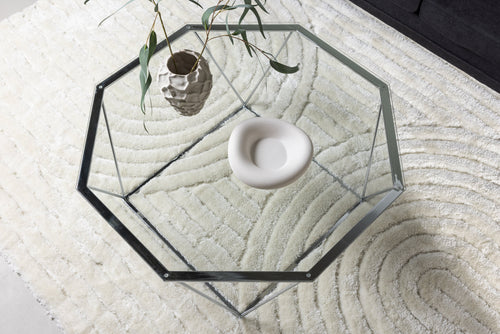 Rebellenclub Salontafel Kuusankoski - Ø100 cm - Chrome glas - vtwonen shop