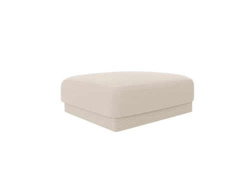 Micadoni - Poef "Miley" boucle beige - 90x90x40cm