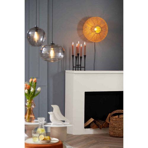 Light & Living wandlamp Lyra - bruin - Ø43cm - vtwonen shop
