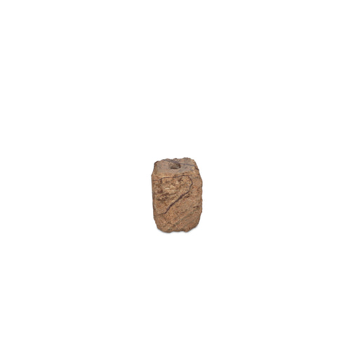 S|P Collection - Kandelaar 8x8xH13,5cm marmer bruin Opus