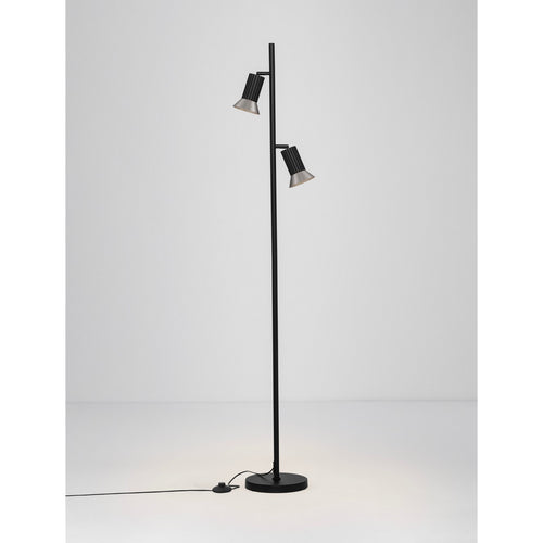 Nova Luce LUVIA Vloerlamp met meerdere armen, oxidebrons, zwart, LED GU10 2x10W