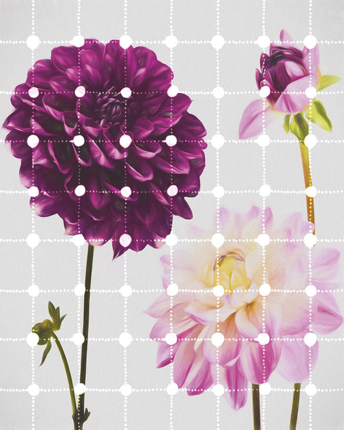 Sanders & Sanders fotobehang bloemen & stippen roze - 200 x 250 cm - 611885