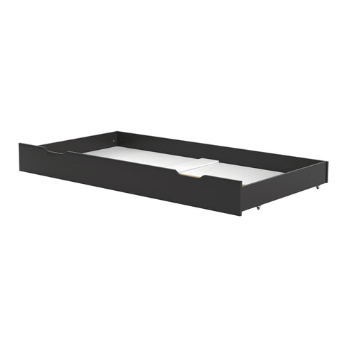 Petite Amélie Bedlade Plume – Zwart – 70x140 cm – Verrijdbaar op wieltjes - Makkelijk te openen door uitsparingen - vtwonen shop